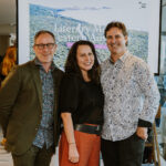 Image description: Writing WA Chair Guy Boyce, Magabala Books publisher Rachel Bin Salleh, and CEO of Key 2 Creative Alan Jennings at the Launch of the Literary Map of Western Australia at Doubletree by Hilton Perth Waterfront.